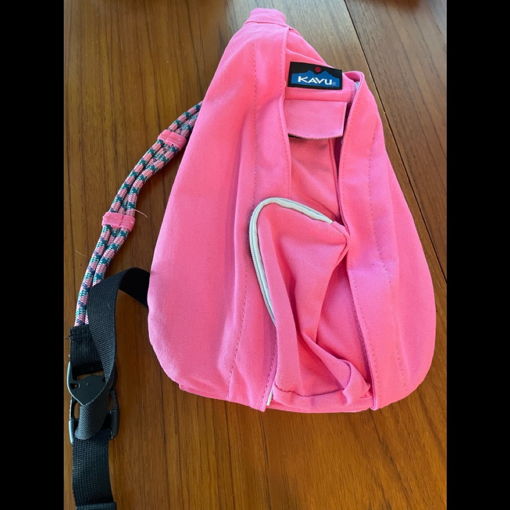 NWOT Kavu Pink Crush Mini Rope Sling Crossbody Backpack